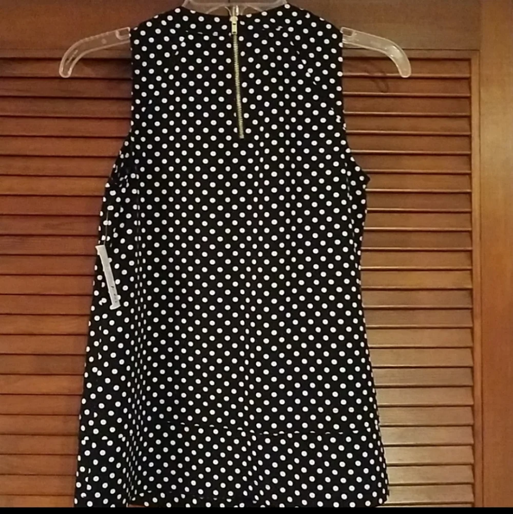 NWT Maison Jules polka dot blouse - Picture 2 of 4